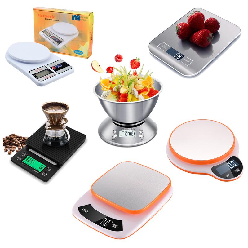 Digital Gram Weighing Kitchen Scales Balance 5kg Portable Electronic Scale SF 400