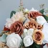Romantic Champagne Rose Bouquets for Bride Bridal Holding Flowers