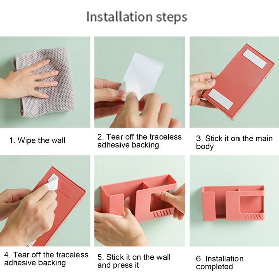 Handyhalter Handy-Fernbedienung Multifunktionale Wandmontierte Aufbewahrungsbox Organizer für Wohnen