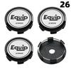 4PCS OD 60MM / ID 56MM Cap For Rims WORK EMOTION EQUIP MEISTER VS Emblem Wheel Center Cap Sport Car Logo Wheel Cover Hub Caps