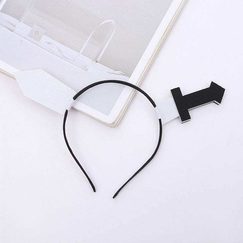 Diadema Creativa de Festival de Dibujos Animados: Diseño divertido de signo de interrogación y exclamación