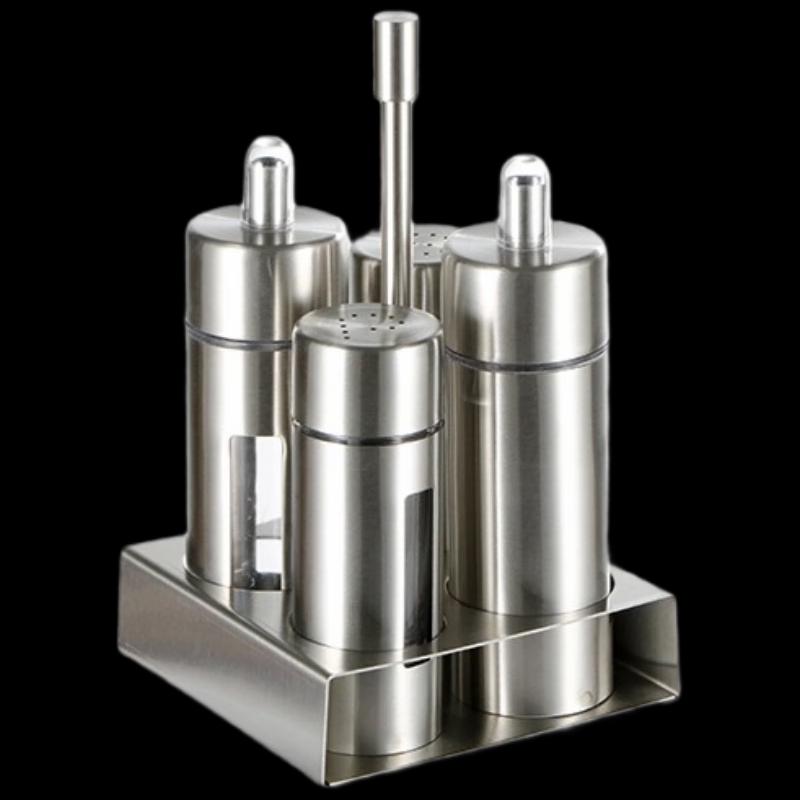 Stainless Steel Seasoning Jar 4-Piece Set