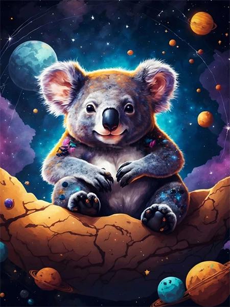 5D Diy Diamond Painting Dog Planet Full Square/Round Embroidery Mosaic Animals Starry Sky Home Decor