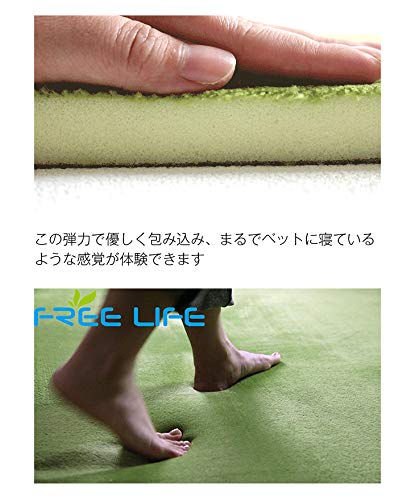 Freely Kitchen Mat, Memory Foam, Extra Thick, 25mm, Antibacterial, Dust Mite Resistant, 65*240cm, Thick, Large, All-Season, Non-Slip, Washable (Pale P