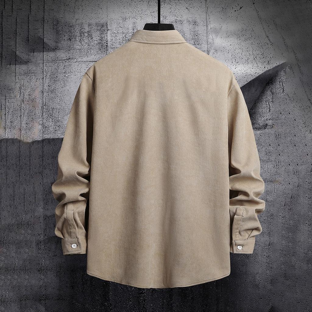 Men's And Winter New Fashion Shirt Coat Lattice Stitched Shirt