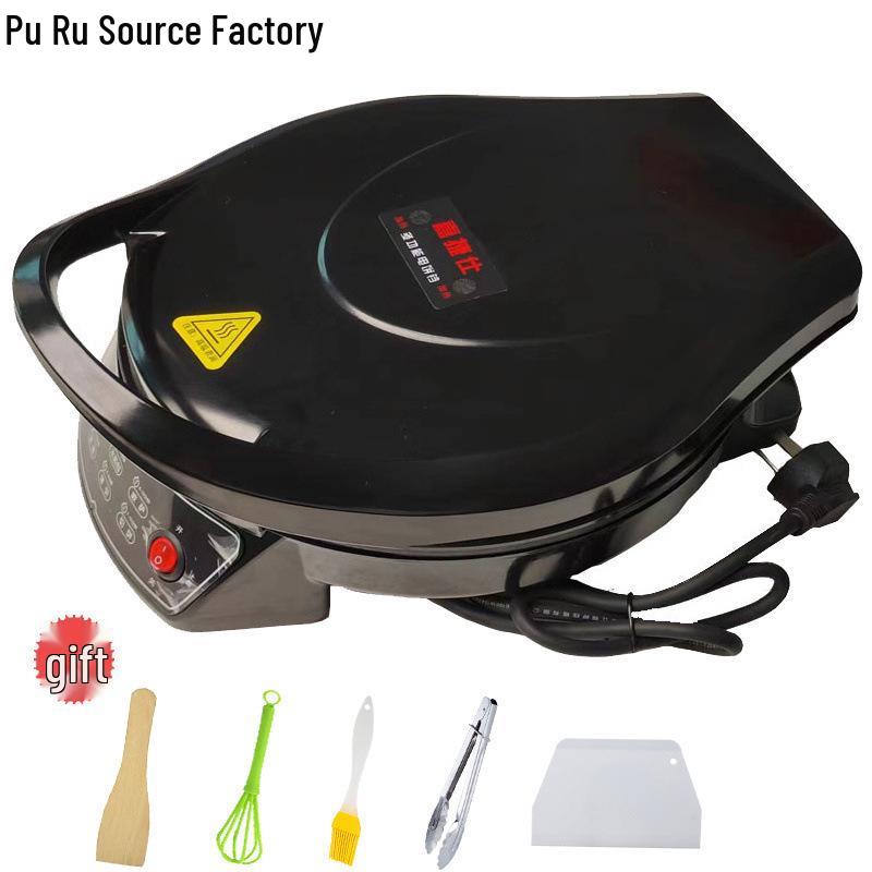 Electric Double-Sided Pancake Maker: Non-Stick, Auto Power-Off, Deepened Design for Frying & Grilling