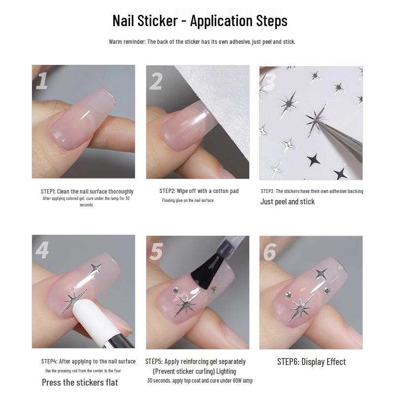 Cyansea Ten-Sheet Combo Bestseller Christmas Snowflake Nail Art Stickers