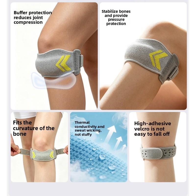 Silicone Shock-absorbing Anti-slip Breathable Pressure-relieving Running Fitness Basketball Sports Protection Patellar Guard for Knees