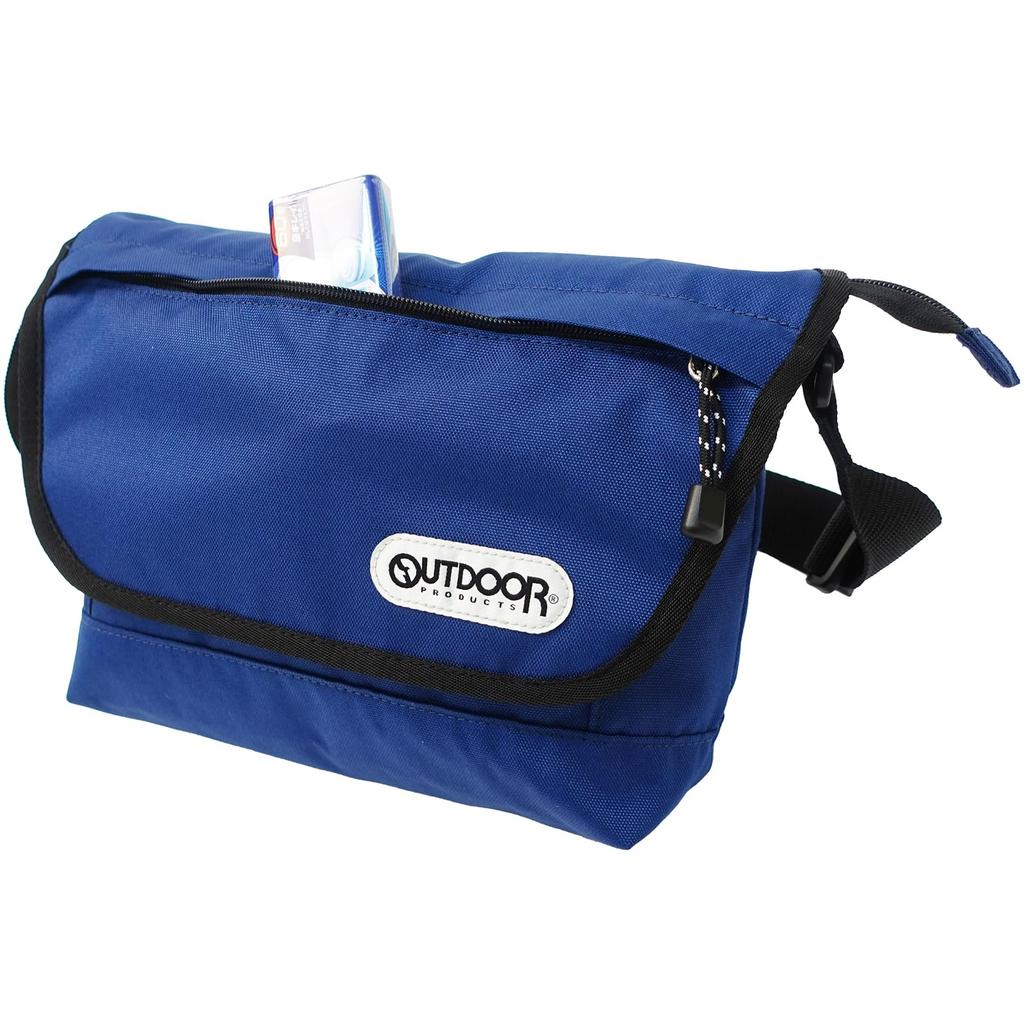 Outdoor Products Mini Messenger Bag, Compact Shoulder Bag with Pocket, Solid Color, Basic, Simple, Rough Navy