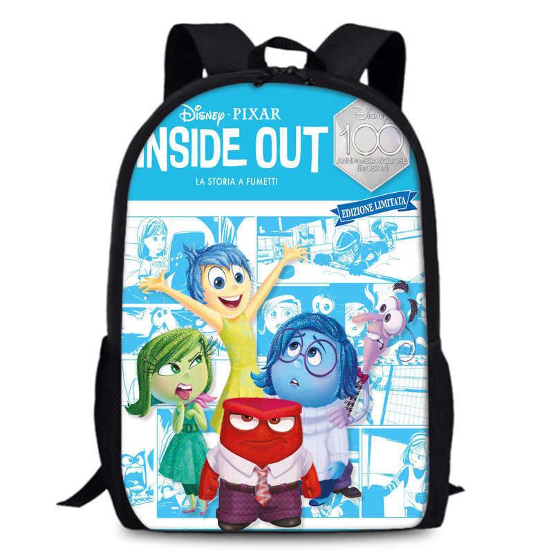 Spacious 15-inch Inside Out 2 Backpack Durable Oxford Cloth School Book Bag