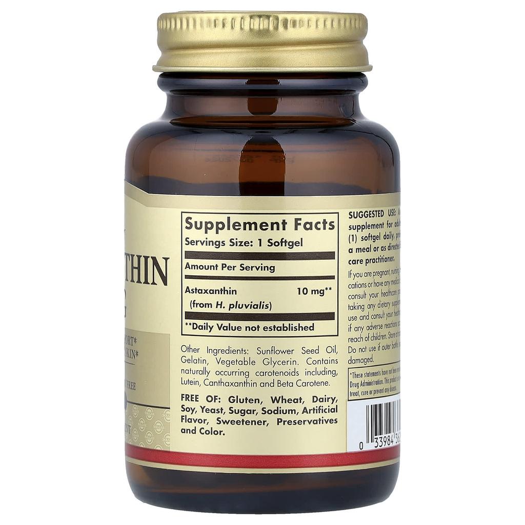 Astaxanthin, 10 Mg, 30 Softgels