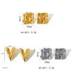 Geometric Titanium Steel Earrings For Women With Heart Shape Design And Vintage Style