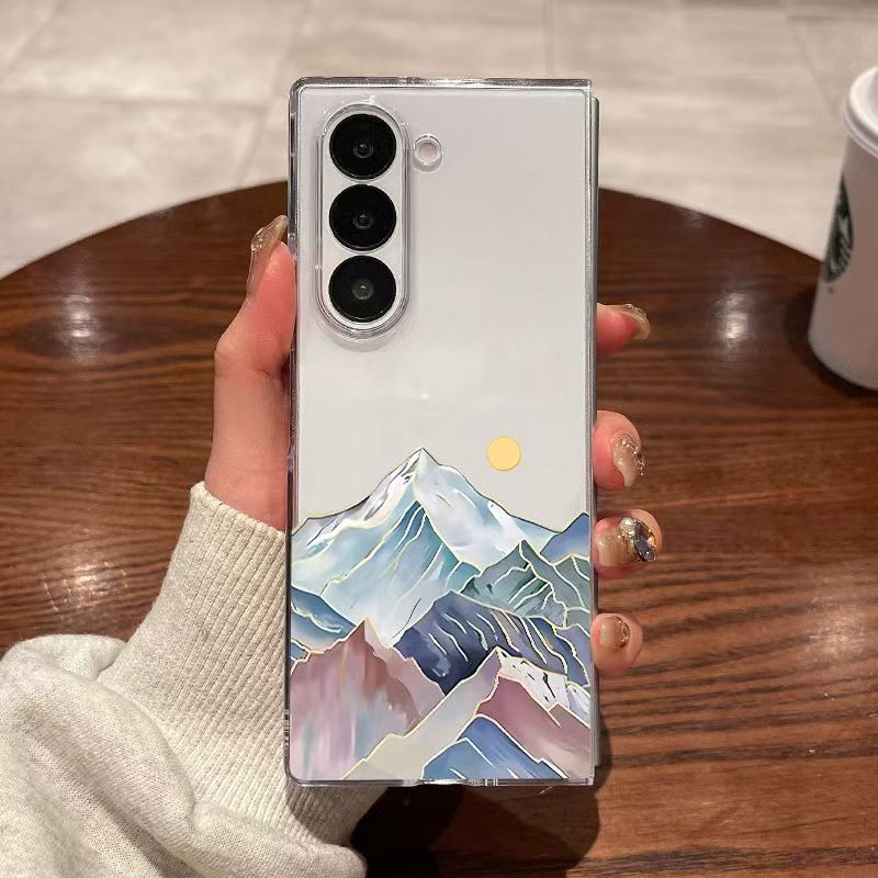 For Samsung Galaxy Z Fold7 Fold6 Fold5 Fold4 Fold3 Fold 7 6 5 4 3 Shell Creative Phone Cover Mobile Phone Case For Samsung Z Fold7