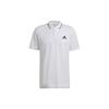 Polo Shirts Men's White Polo Collar Moderate Straight Fit GK9221