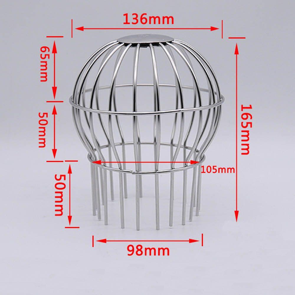 Down Pipe Gutter Balloon Guard Filter Strainer Gutter Protection Downspout Filter Filter to Prevent Leaf 304 Stainless Steel