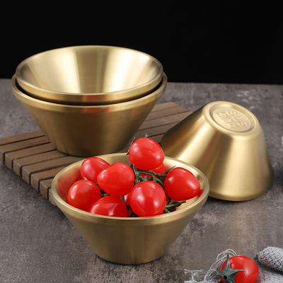 Bol din Oțel Inoxidabil cu Strat Dublu Boluri Coreene în Formă de V pentru Salată, Mâncare, Cină, Ramen, Orez, Veselă, Ustensile de Bucătărie