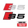 Car Body Rear Trunk ABS S3 S4 S5 S6 S7 S8 Badge Sticker Decor Auto Emblem Modification Accessories For  Audi A3 A4 B8 8P A6 C7 8V