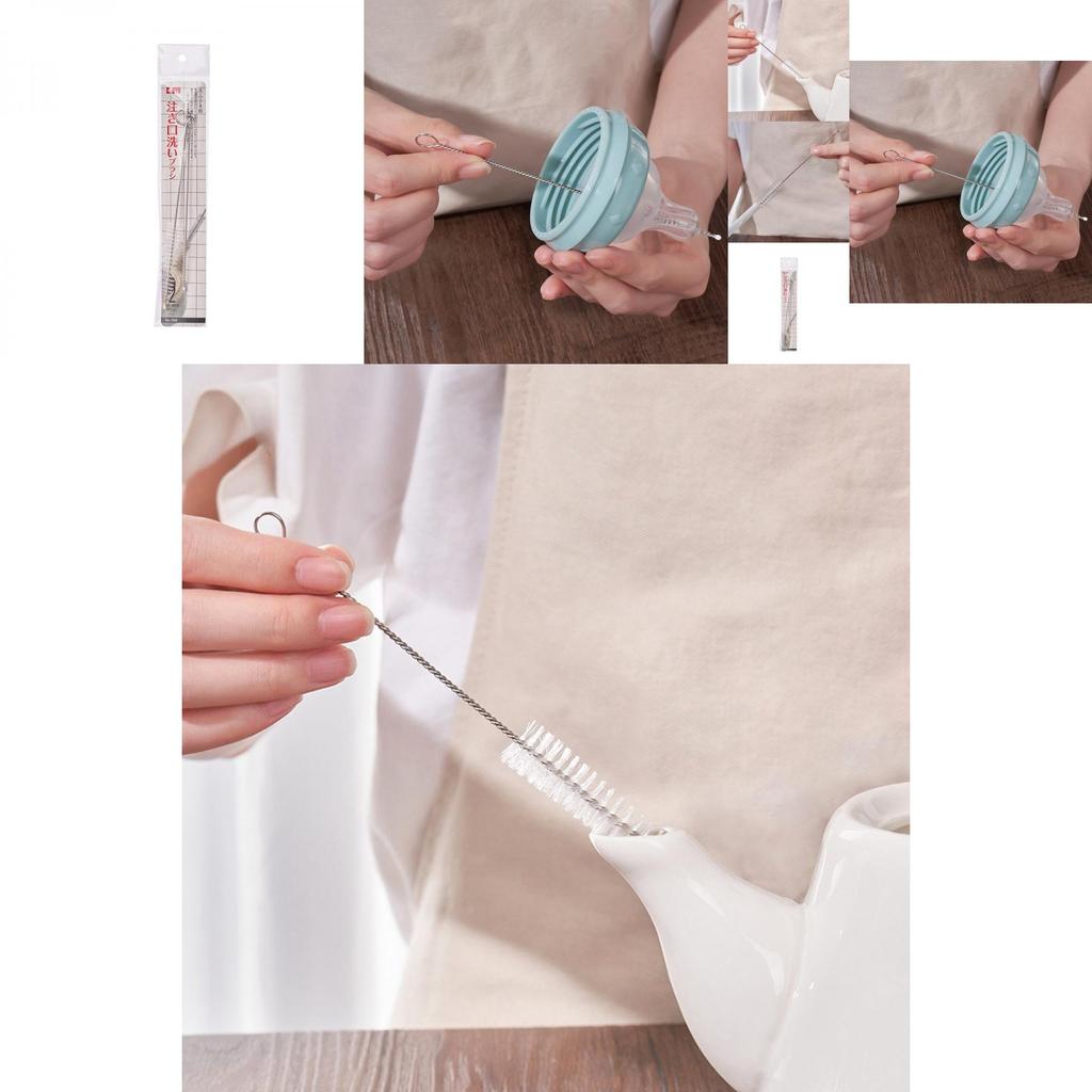 Plastic Teapot Spout Cleaner With Long Handle Mini Brush For Kitchen Accessories
