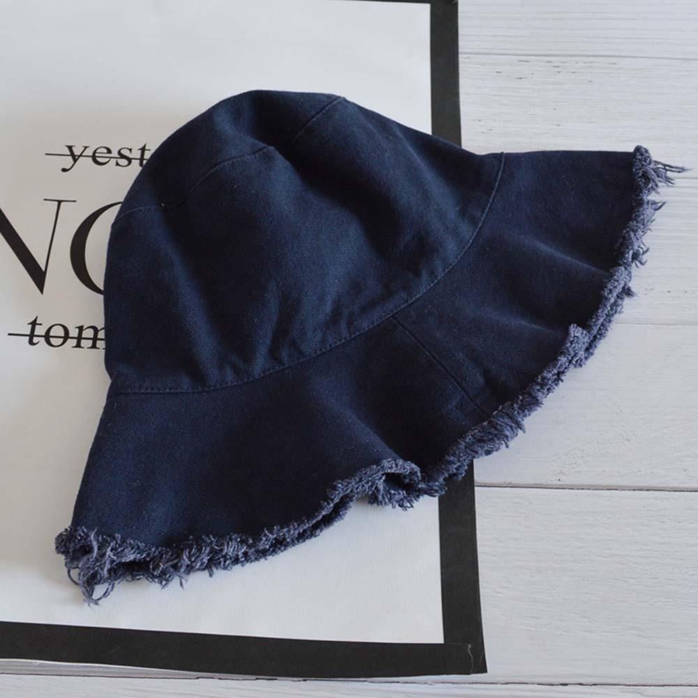 Sunshade Raw Edge Fisherman Hat Foldable Sun Protection Basin Cap Versatile Thin Bucket Hats  Sport