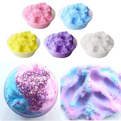 Barevné Míchání Cloud Slime Squishy Vonné Stress Dětská Hlína Dětská hračka Sludge Bavlněné bahno k uvolnění C