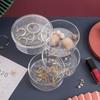 Practical Multilayer Clear Rotating Jewelry Box Case for Storing Displaying 3/4/5Tier Rotating Jewelry Holder Organizer
