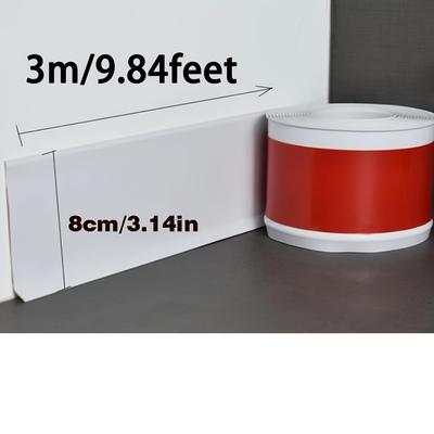 3M Wall Base Baseboard Molding Trim, Flexible Self Adhesive Wall Base Moulding Trim Peel and Stick Design, Decorative Corner Trim for Home Renovation