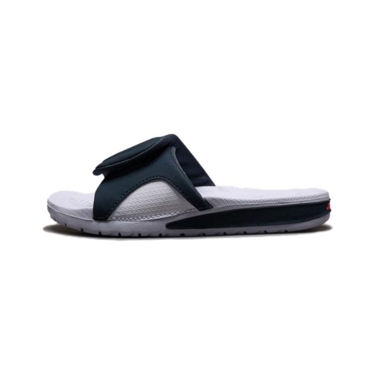 Jordan Hydro 4 Casual Non-Slip Wear-Resistant Kids Slippers Kids slippers White Black 705173-023