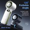 Tragbarer Handventilator Starker Wind 199 Gänge Windgeschwindigkeit LED Digitalanzeige Einstellbar Turbo Tragbar Outdoor Handheld