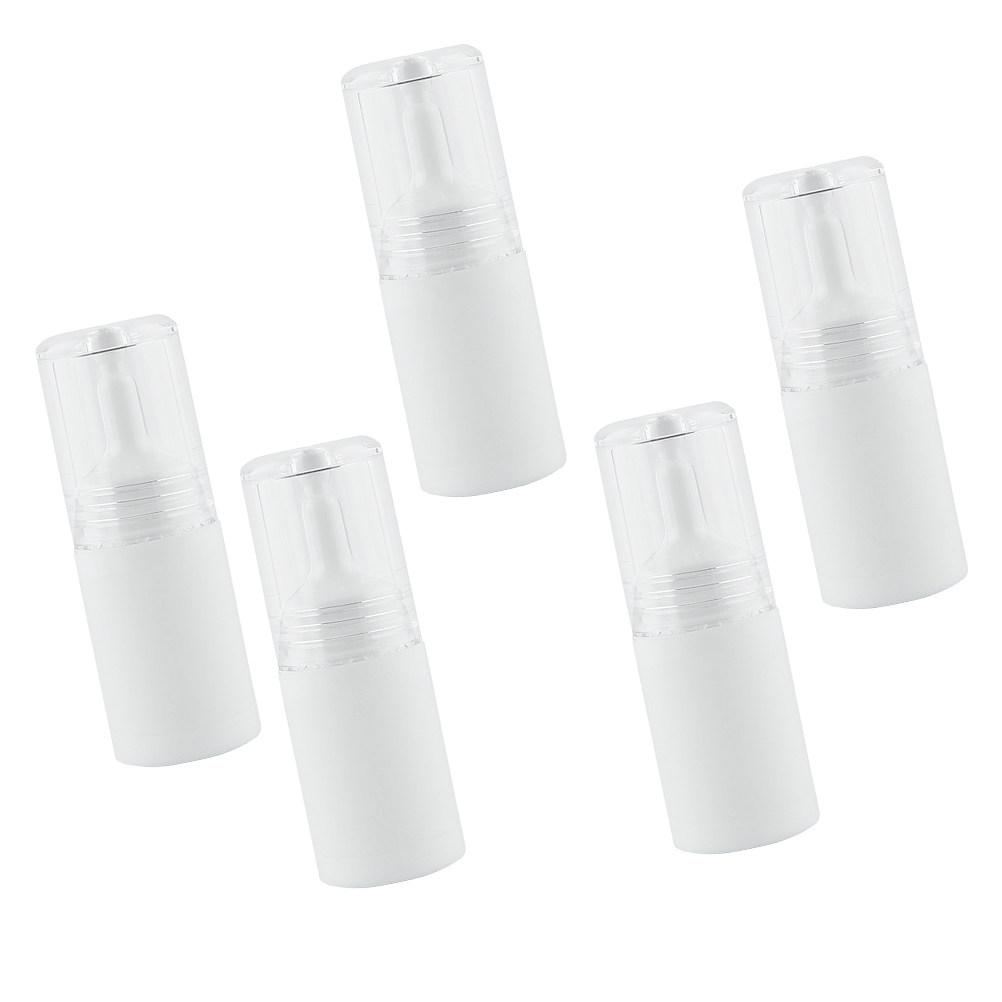 5Pcs Plastic Essence Liquid Dropper Bottles White Lightproof Design for Essential Oil Perfume DIY Aromatherapy Portable