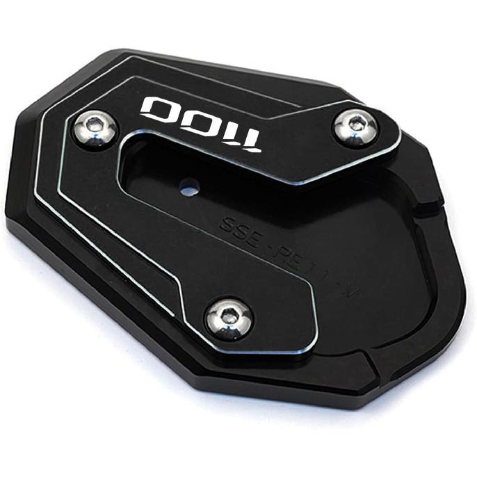 CNC Motorcycle Kickstand Pad Side Stand Enlarge Plate Compatible with 2025 Rebel 1100 T CMX1100 Rebel 1100 CMX 1100 M T 2020-2023 2024 2025 (Black)