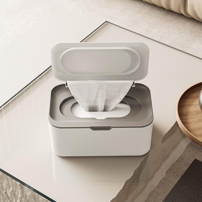 In-Stock Large Opening Wet Wipe Box with Lid: Multi-functional Tissue & Mask Storage