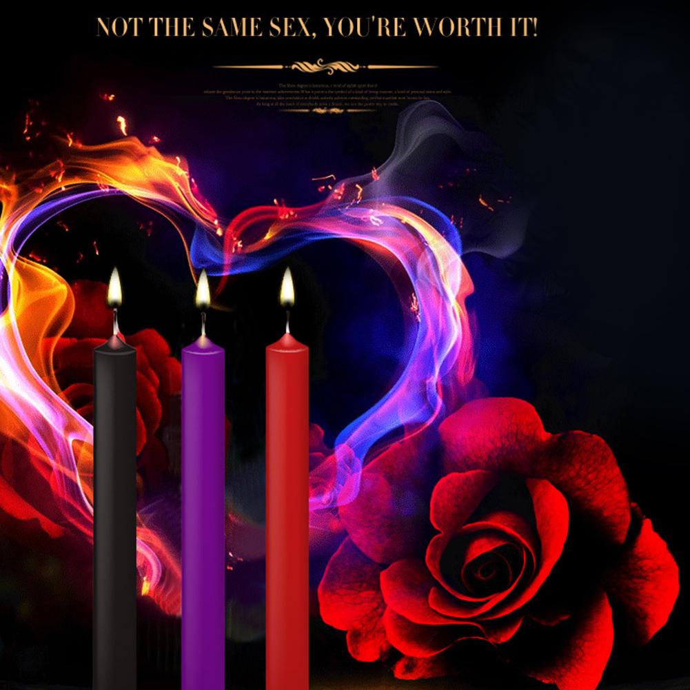 Drip Candles Sex Candles 3PCS/SET BDSM Flirting Adult Products SM Sex Toy For Couples Relaxation Low Temperature Candle