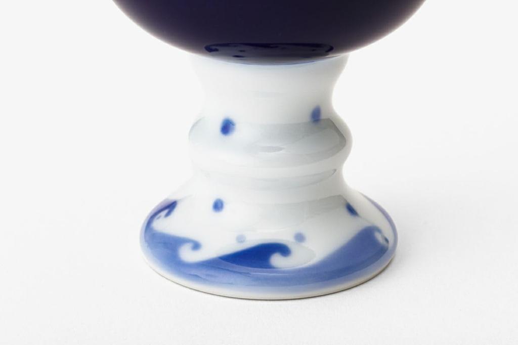 Fukagawa Seiji Arita Ware Calf Sparrow Wine Cup Dyed Porcelain Wine Stylish Souvenir Present Celebration