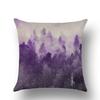 Purple Cartoon Modern Simple Linen Pillow Cover  Office Home Car Pillow Cover Premium Durable Quality