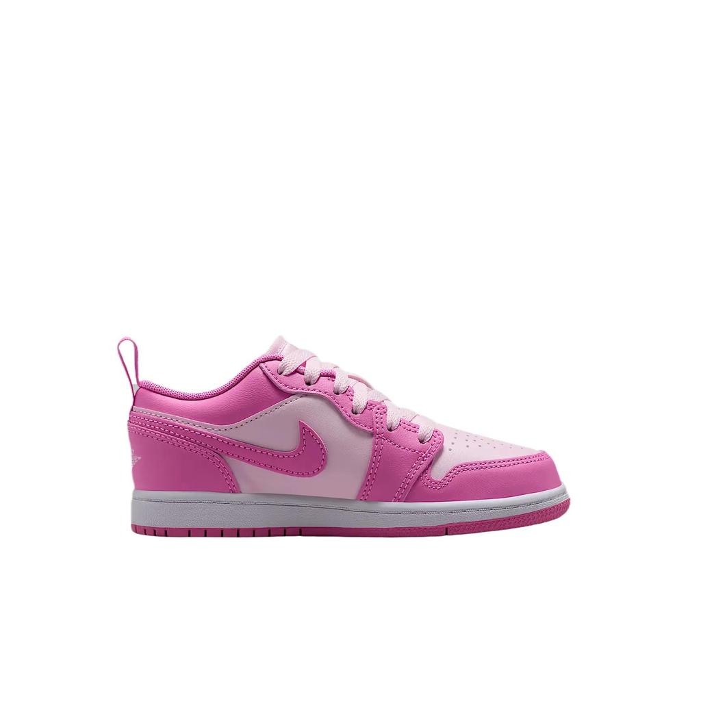 Air Jordan 1 Low PreSchool 'China Rose' (Unisex) China Rose / White / Pink Foam Kids' Skateboarding Shoes 644475 609