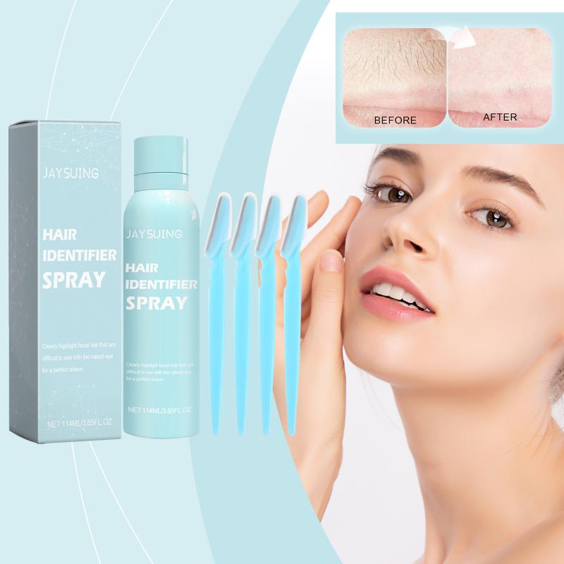 Jaysuing Facial Hair Removal Prep Spray Skin Purify Soften Facial Hair Clean Gentle Non-Irritating Pre-Depilation Facial Spray one size