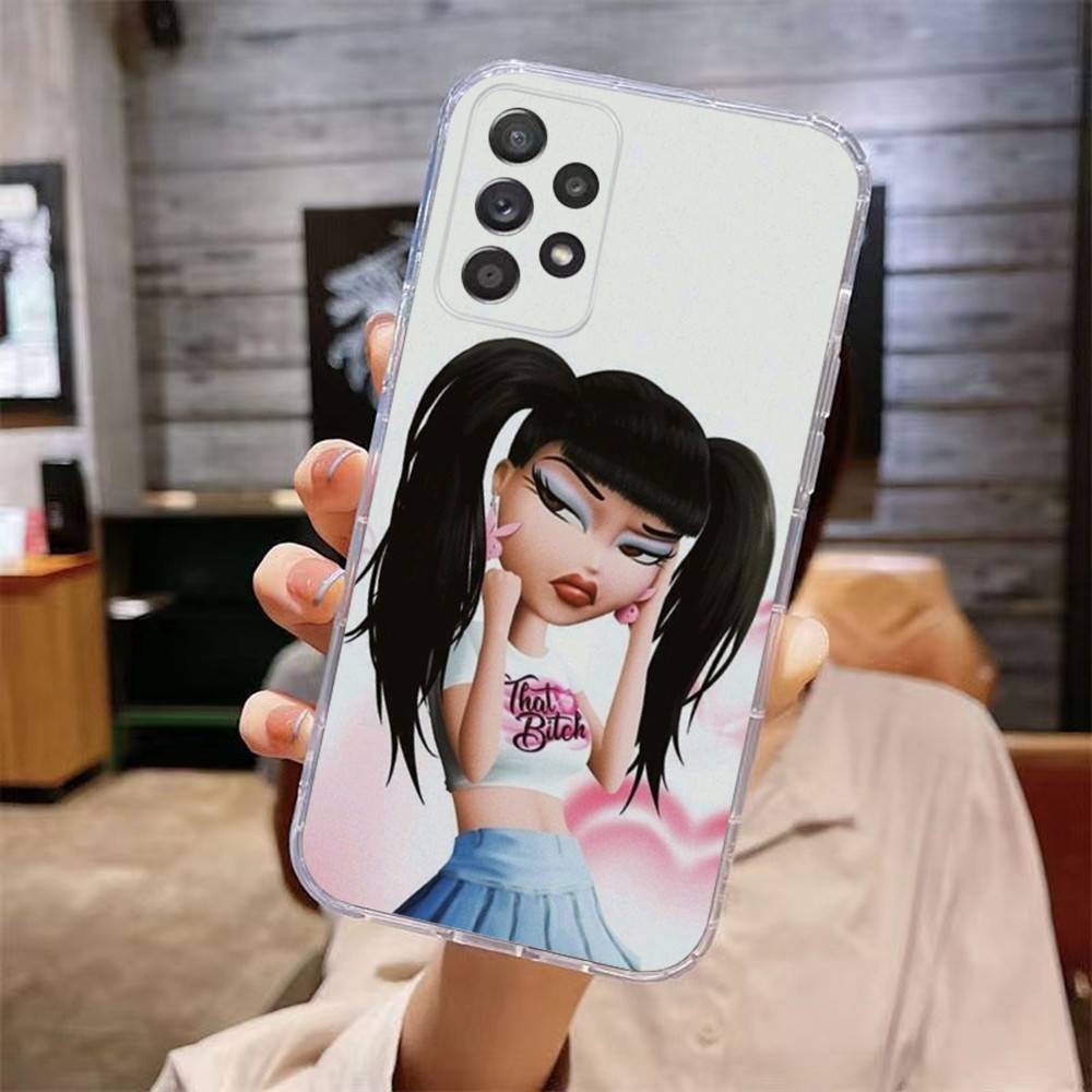 

Fashion B-Bratz D-Doll Phone Case For Samsung Galaxy A,71,70,52,51,40,31,50,50S,30S,21S,12,10,Note20ultra Transparent Cover samsunga52