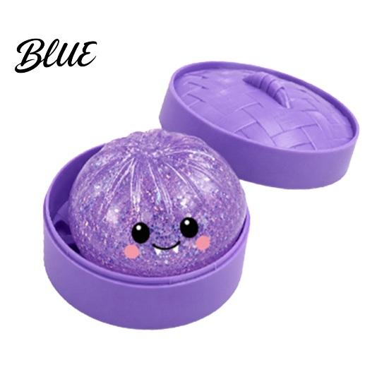 TPR Stress Ball Halloween Dumpling Squeeze Toy Pumpkin Ghost Bat Steamed Bun Sensory Toy Relaxation for Relief Fidget Party Favors Anxiety Relief
