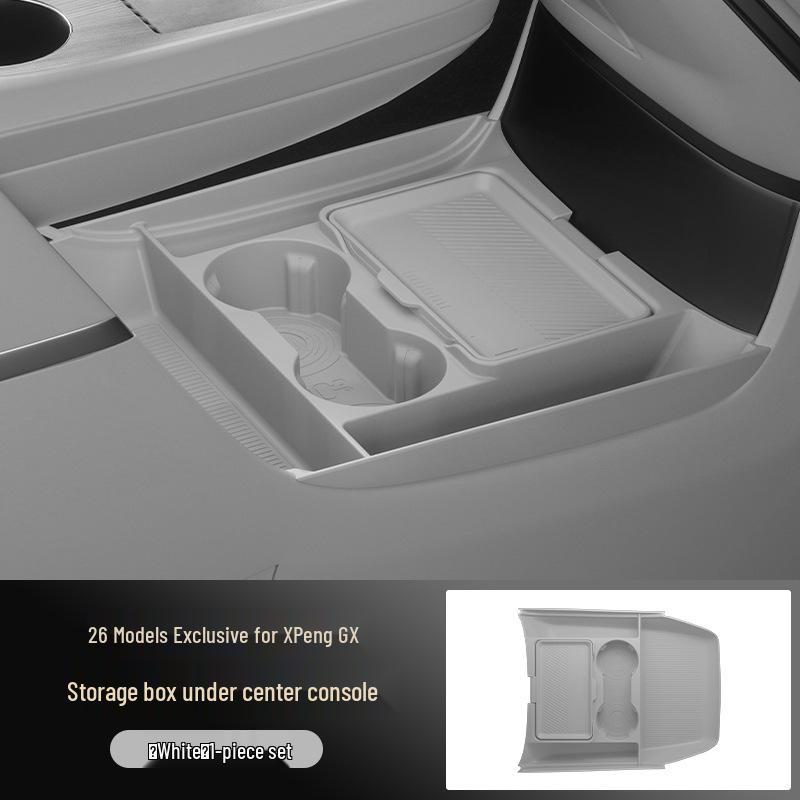 Fits 26 Xiaopeng GX Models: Multi-Functional Console Storage & Glasses Box for Car Accessories