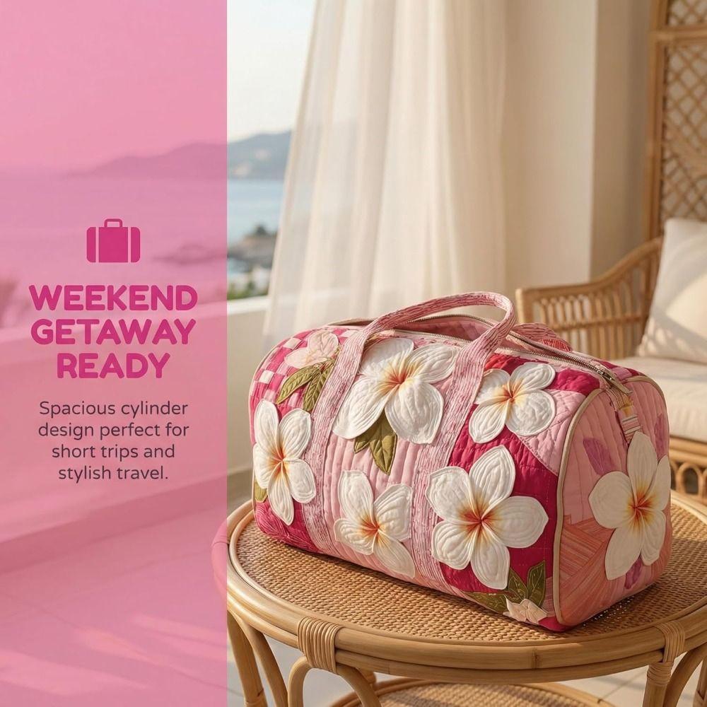 Nová Vintage Boho prošívaná taška Duffel Hippie Cesta Bavlněná prošívaná taška Duffel Květinová cestovní taška Víkendový přespání