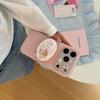 Girly Pink Polka Dot iPhone 17 Pro Max Case with Magnetic Bracket