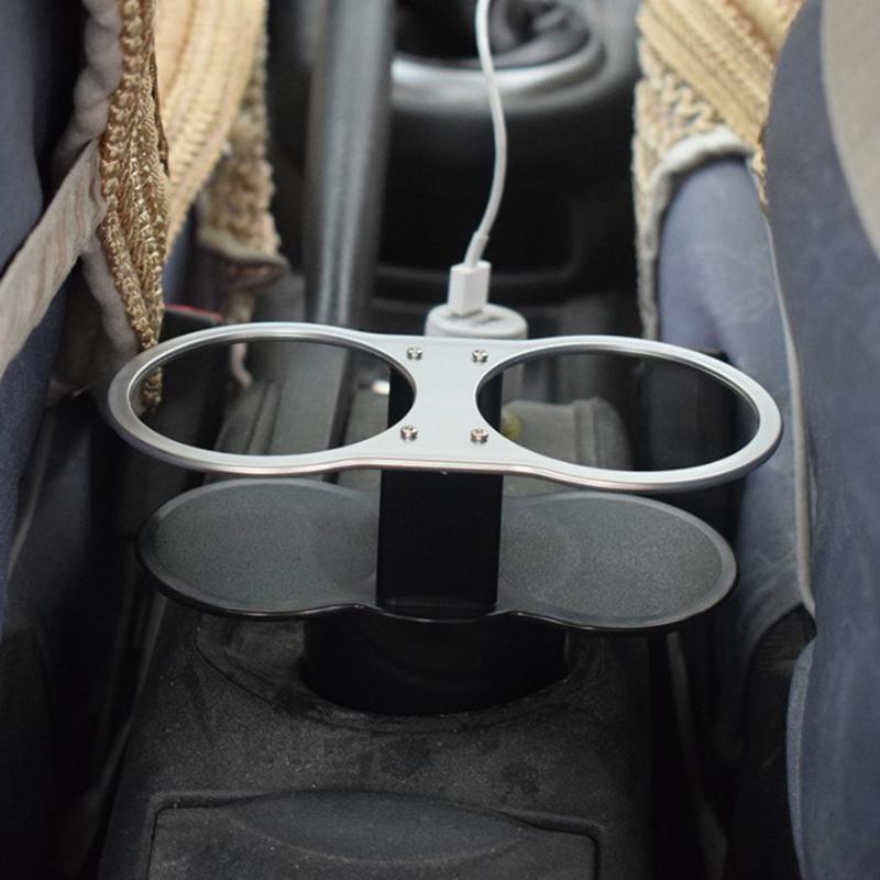 Suporte universal para copos de carro com furo duplo Suporte para bebidas Suporte para montagem automotiva Suporte para carro Suporte para bebidas