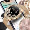Smartwatch Women's For Woman Elegant Zirconia Calls Heart Rate 4 Straps ECG