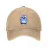 Cute Grizzy Tabodi Cartoon Baseball Cap Vintage Distressed Washed Headwear Unisex Style Outdoor Workouts Caps Hat
