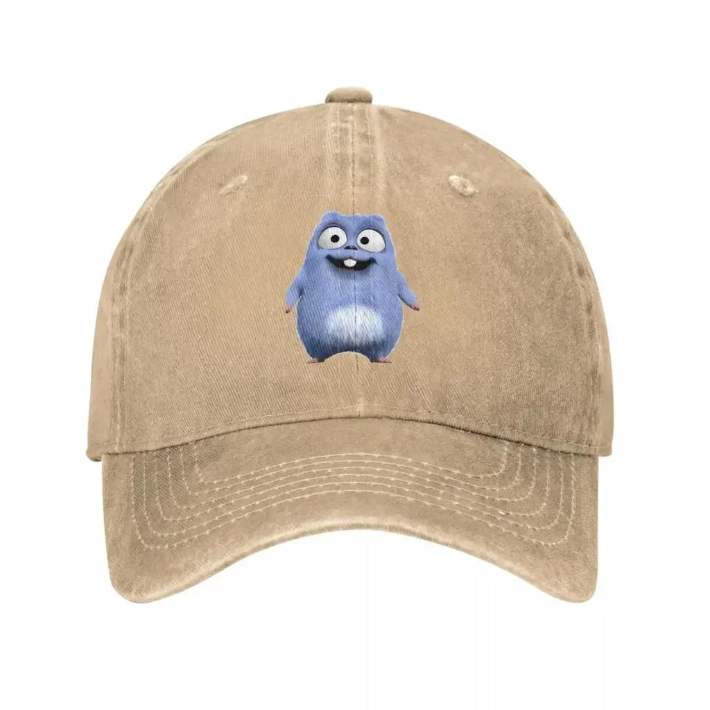 Cute Grizzy Tabodi Cartoon Baseball Cap Vintage Distressed Washed Headwear Unisex Style Outdoor Workouts Caps Hat