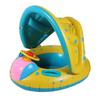 Baby Pool Float with Canopy Inflatable Swim Ring Cute Floaties with Seats and Handle Pool Floats Toys Party Supplies