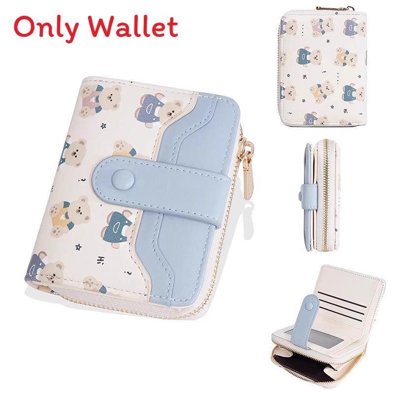 Cute Girls Wallet With Lock Closure Pu Material For Daily Use