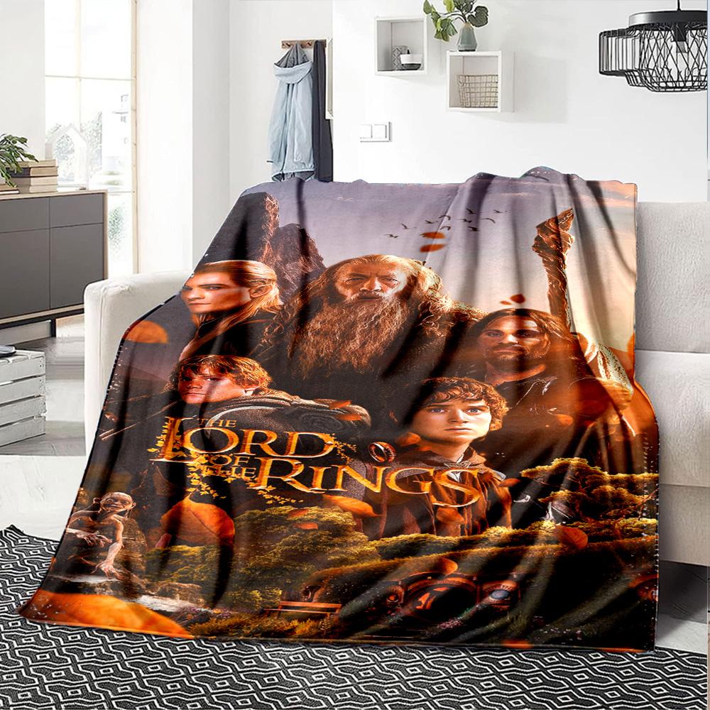 Lord Rings Blanket Comfortable Great for Livingroom Chair Seaside Four Seasons Universal Modern Best Holiday Gift for Friends Family
