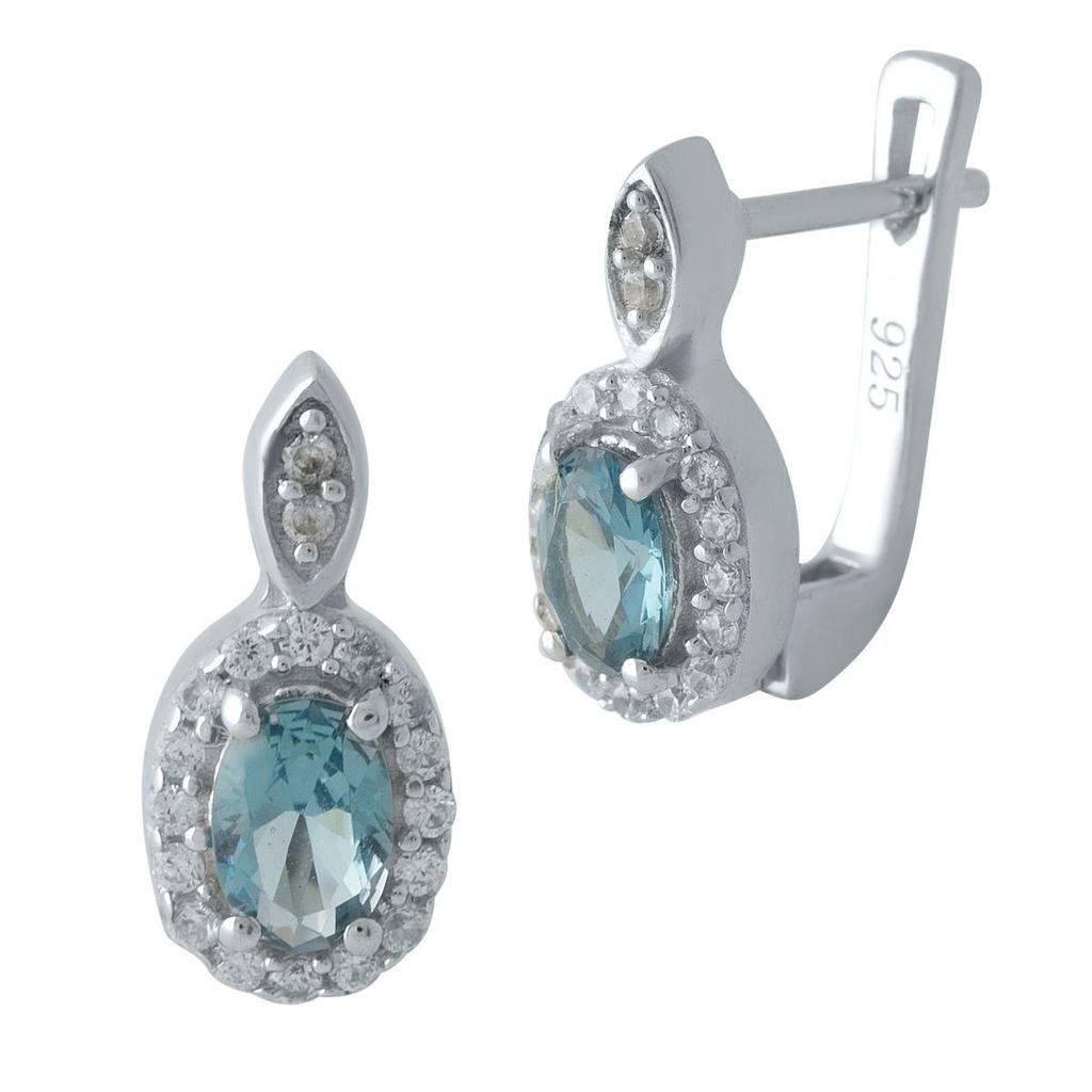 London Blue Topaz Silver Earrings 0.763ct (1972434)
