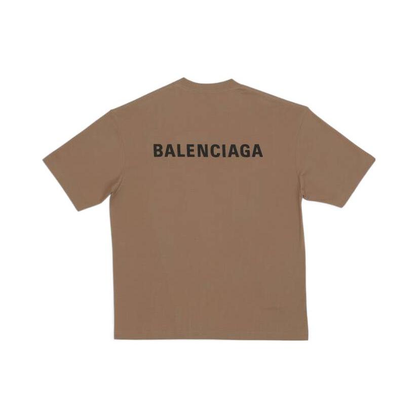 Balenciaga Back Logo Regular Fit Vintage T shirt 612966TMVF47761